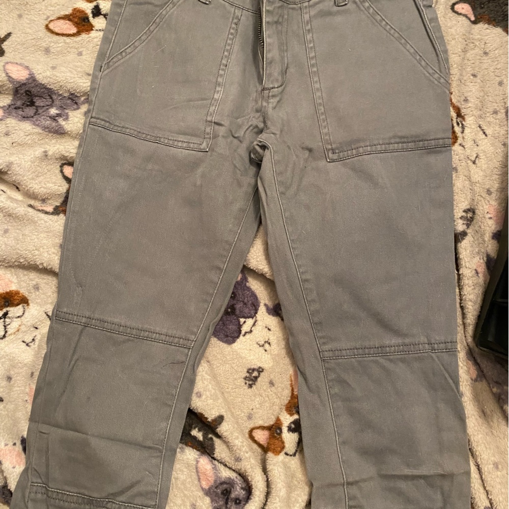 Gray so 2 skinny pants with zippers by cottonon.com - only wore them once.